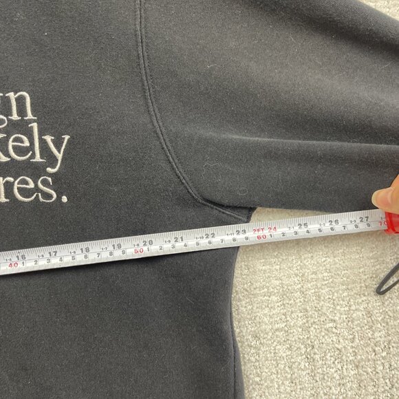 Y2K Analog Black Hoodie Men L Snowboard Full Zip Burton Design Unlikely Futures - Picture 10 of 16